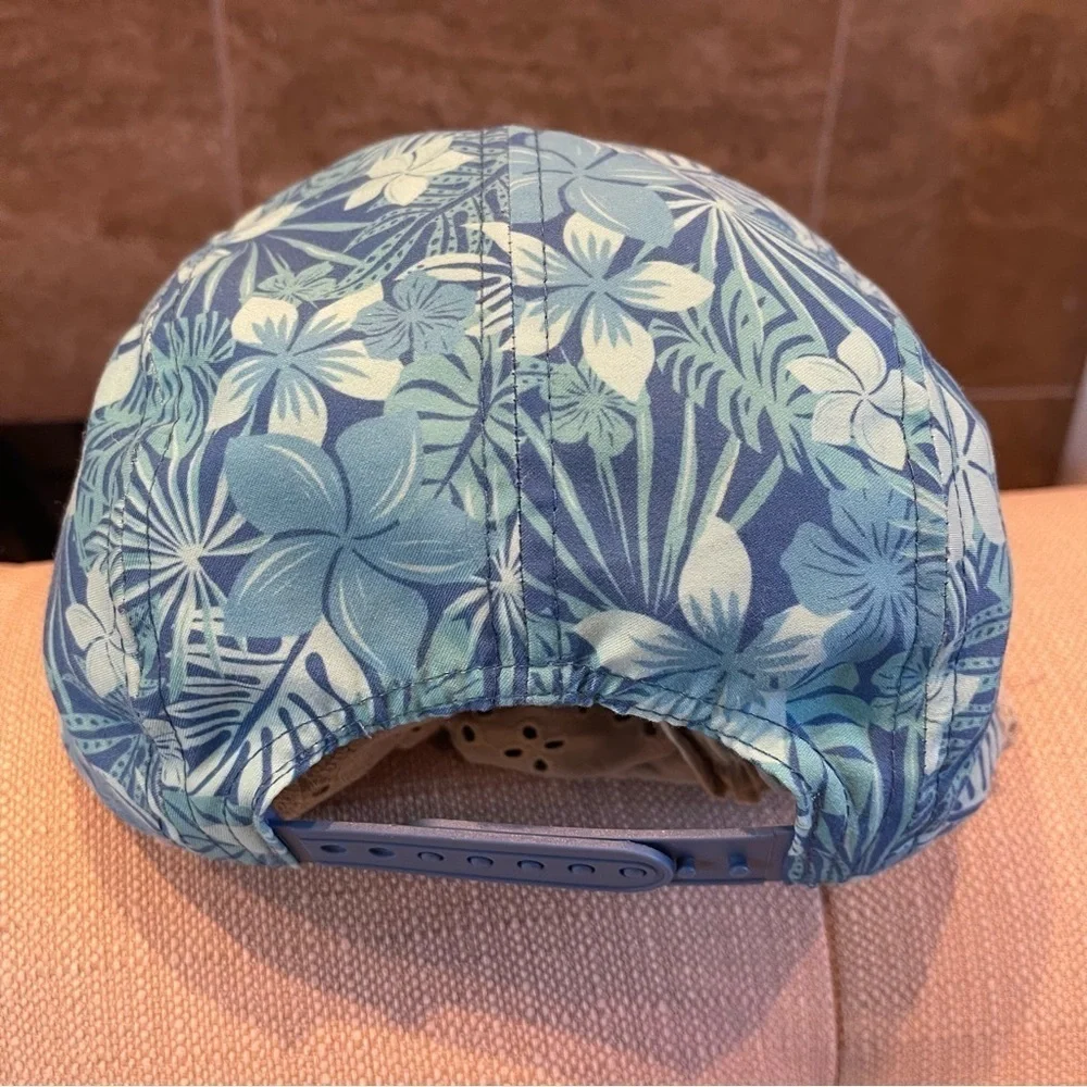 Disney Park Stitch Five Panel Baseball Hat Cap Light Blue Lilo Surf Chill Repeat